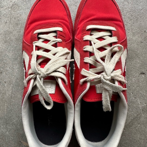 CONVERSE rare red retro lace up sneaker mens 10 - Picture 7 of 12